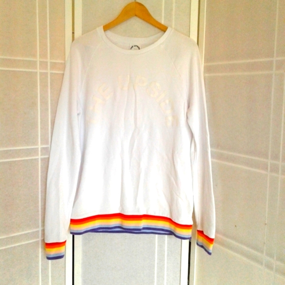 The Upside white cotton sweatshirt